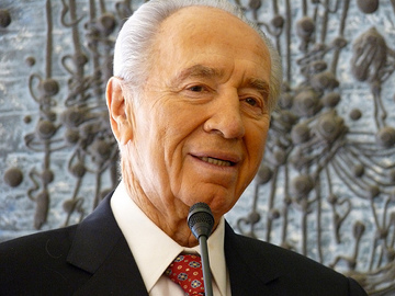 Shimon Peres presto in Italia