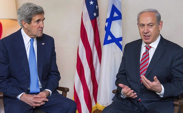 U.S. Secretary of State Kerry meets Israel's PM Netanyahu in Jerusalem