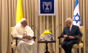 Peres - Bergoglio in Israele