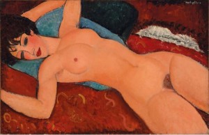 nu couché modigliani