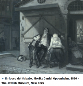 Il riposo del Sabato, Moritz Daniel Oppenheim, 1866