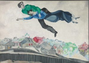 Marc-Chagall-Sulla-città-19141918-Galleria-Statale-Tret’jakov-di-Mosca-©-The-State-Tretyakov-Gallery-Moscow-Russia-©-Chagall-®-by-SIAE-2018
