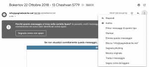 3 In alto a destra clicca su altro e seleziona filtra messaggi di questo tipo