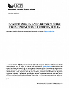 Dossier Focus sull'anno 5768