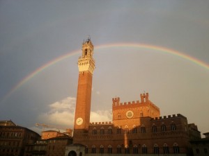 Arcobaleno a Siena
