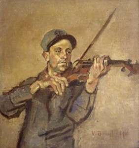 Vittorio Bolaffio - Il soldato violinista (1914) Museo Revoltella Trieste