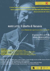 Invito Istituto Italiano di Cultura Varsavia