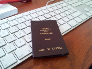 Ordine giornalisti tessera rossa 2