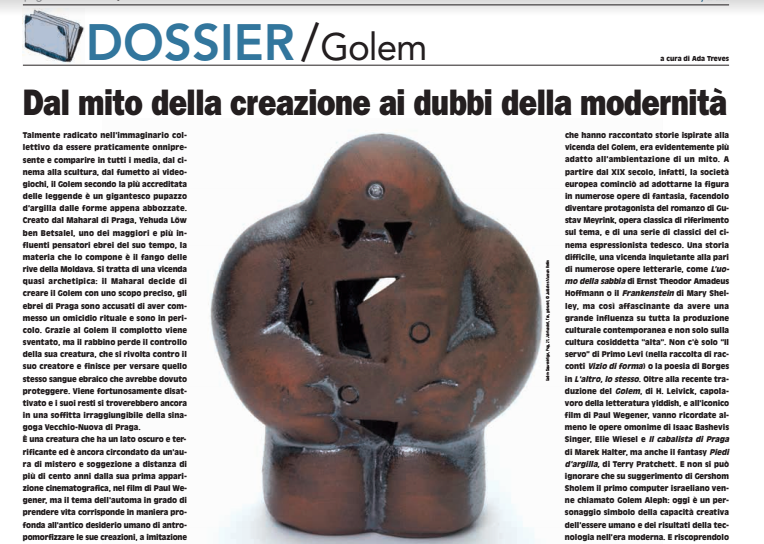 Pagine Ebraiche, il dossier sul Golem <br> Dal mito ai dubbi della modernità