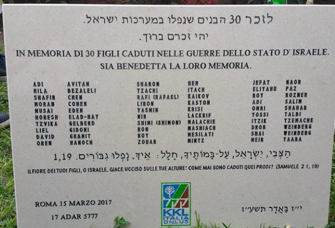 Or Lamishpachot a Roma <br> “Trenta nomi per l’eternità”