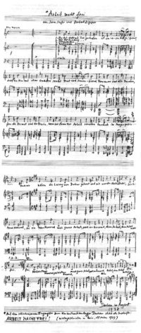Arbeit macht frei di Herbert Zipper, versione pianistica di Parigi