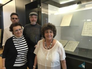 Della Seta, Bassani, Fink e Santimone davanti agli spartiti