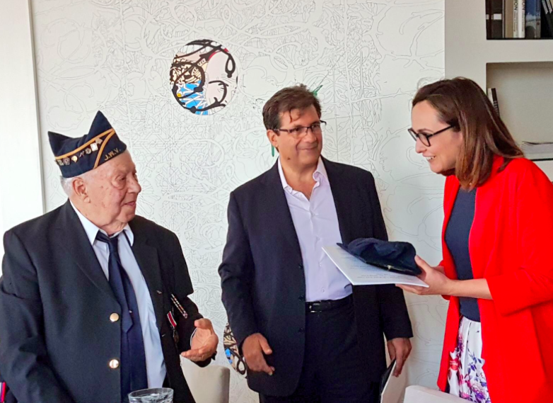 Medaglia d’oro alla Brigata Ebraica <br> L’incontro con gli ex combattenti