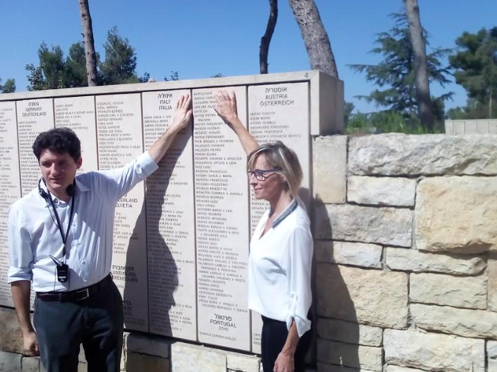 “Yad Vashem, qua per nonno Gino”