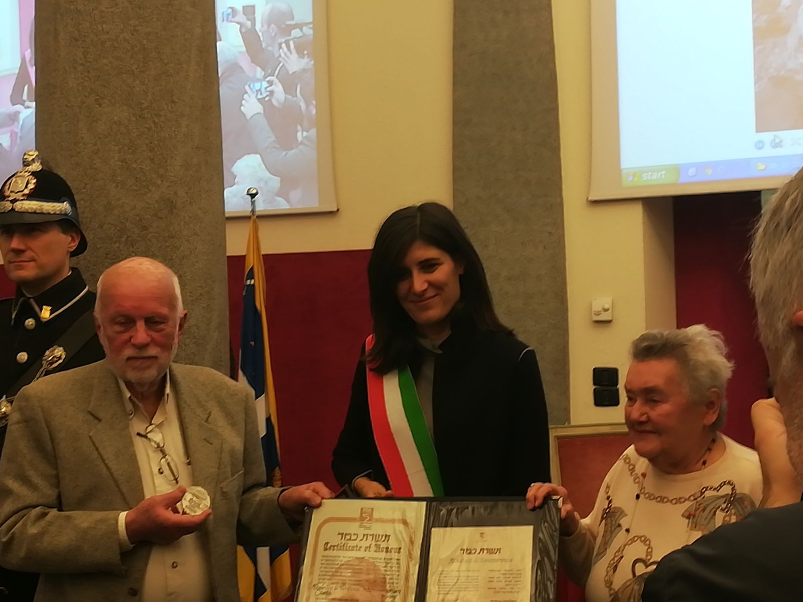 Dalmiro e Verbena tra i Giusti