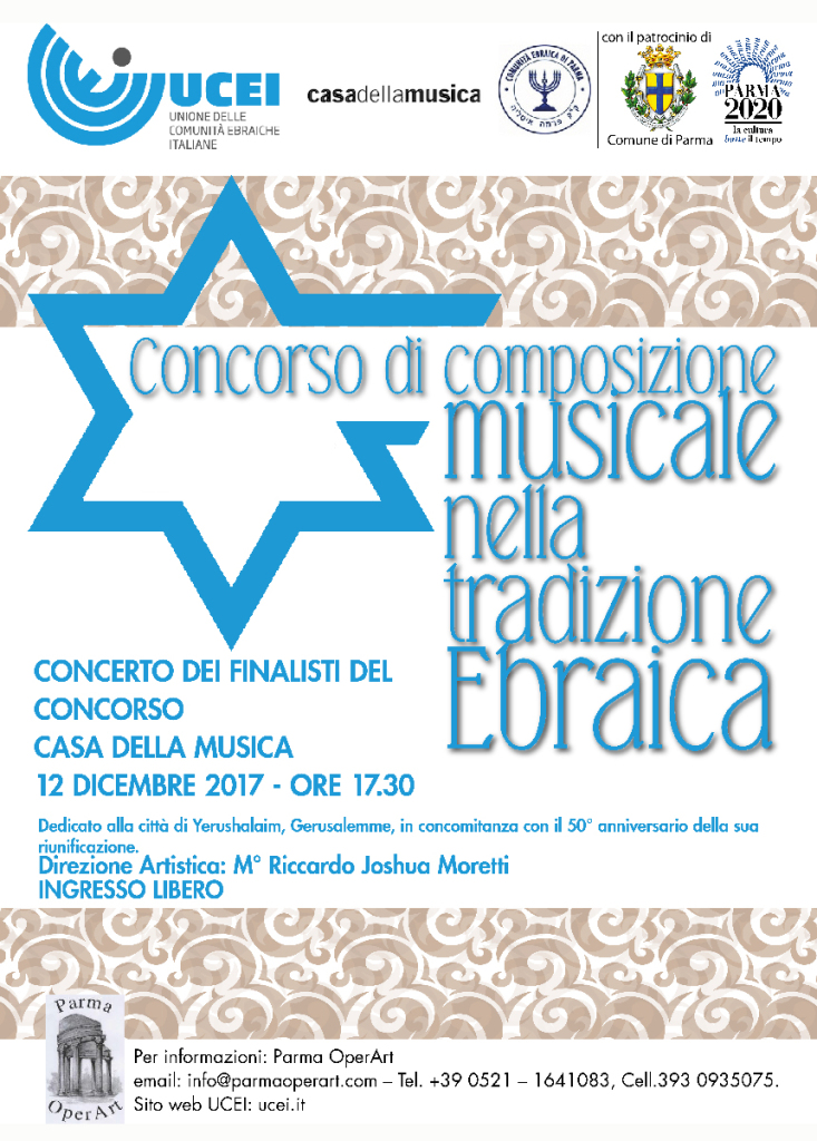 Musica nella tradizione ebraica <br> martedì a Parma il gran finale