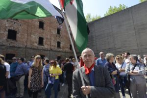Giorgio Stern bandiera palestina risiera