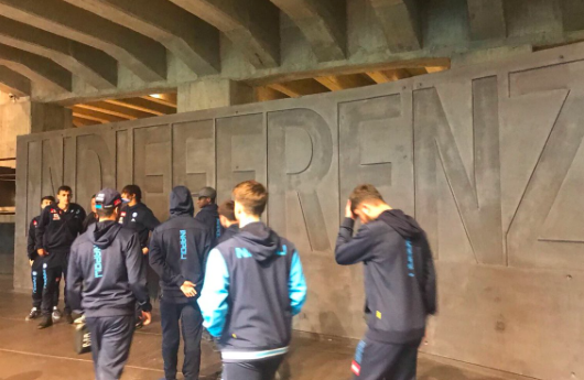 Il Napoli in visita al Memoriale <br> “Il calcio difenda i valori”