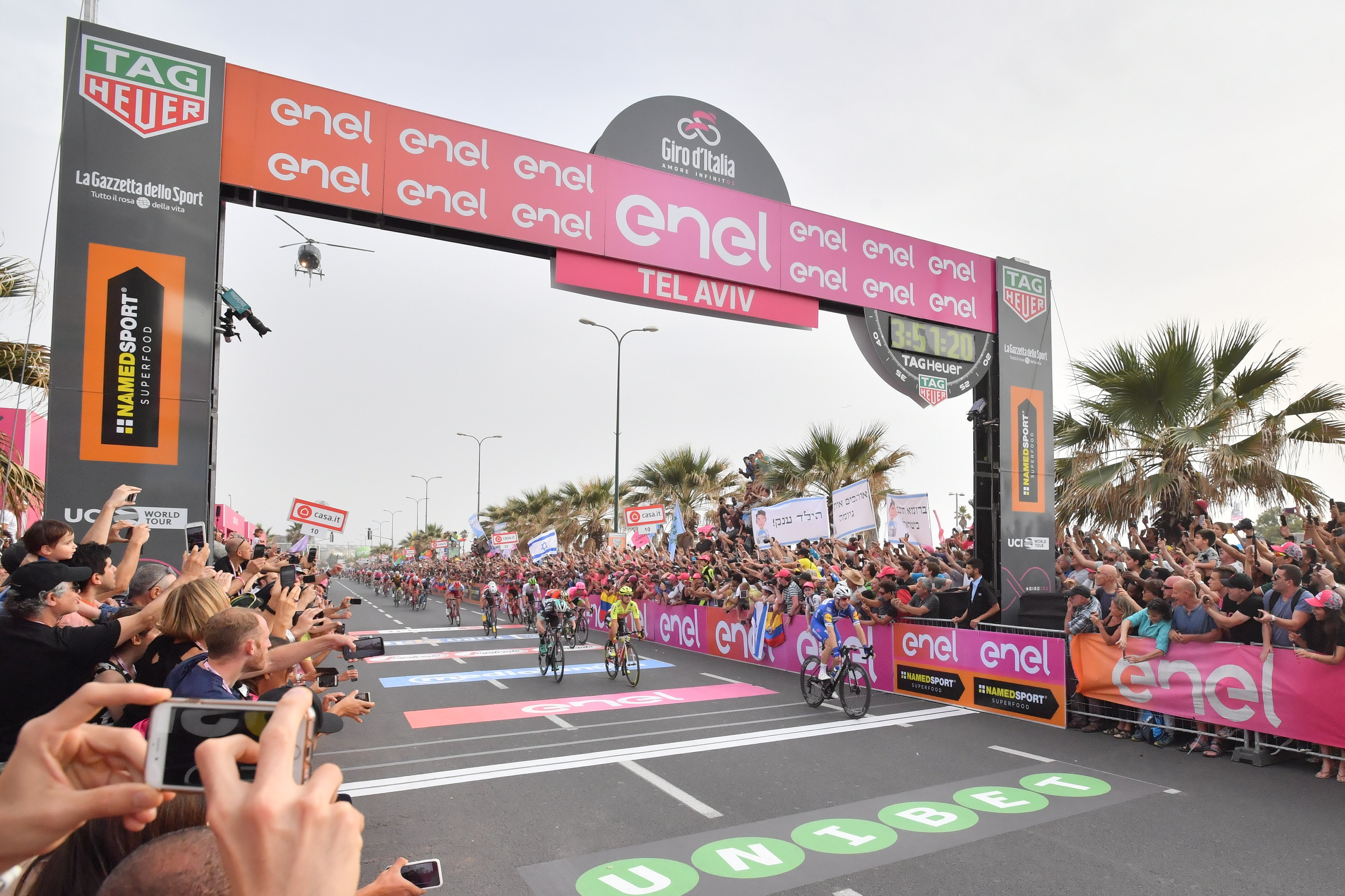 Israele saluta il Giro d’Italia <br> Tre giorni di sport e passione