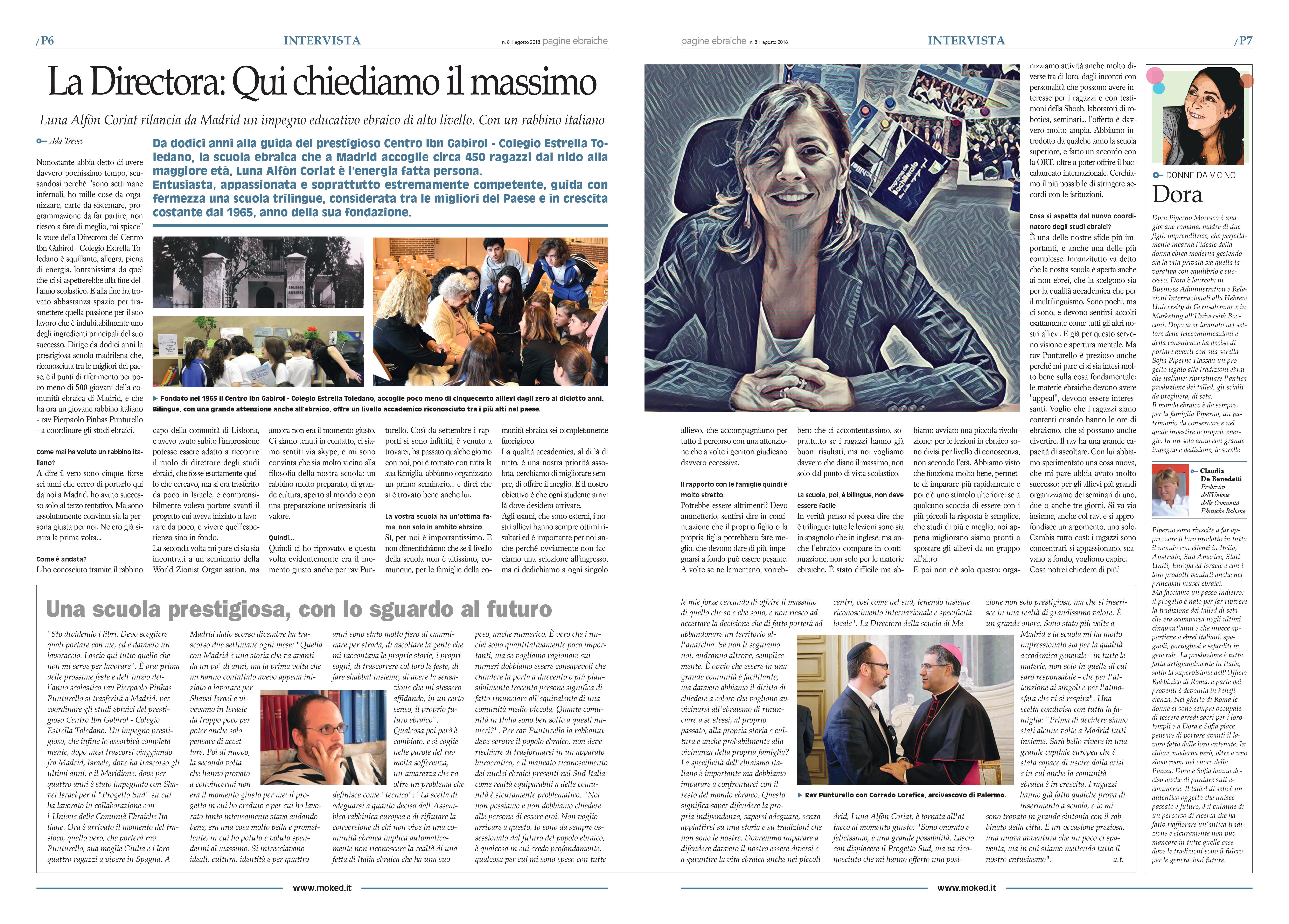 La Directora: Qui chiediamo il massimo
