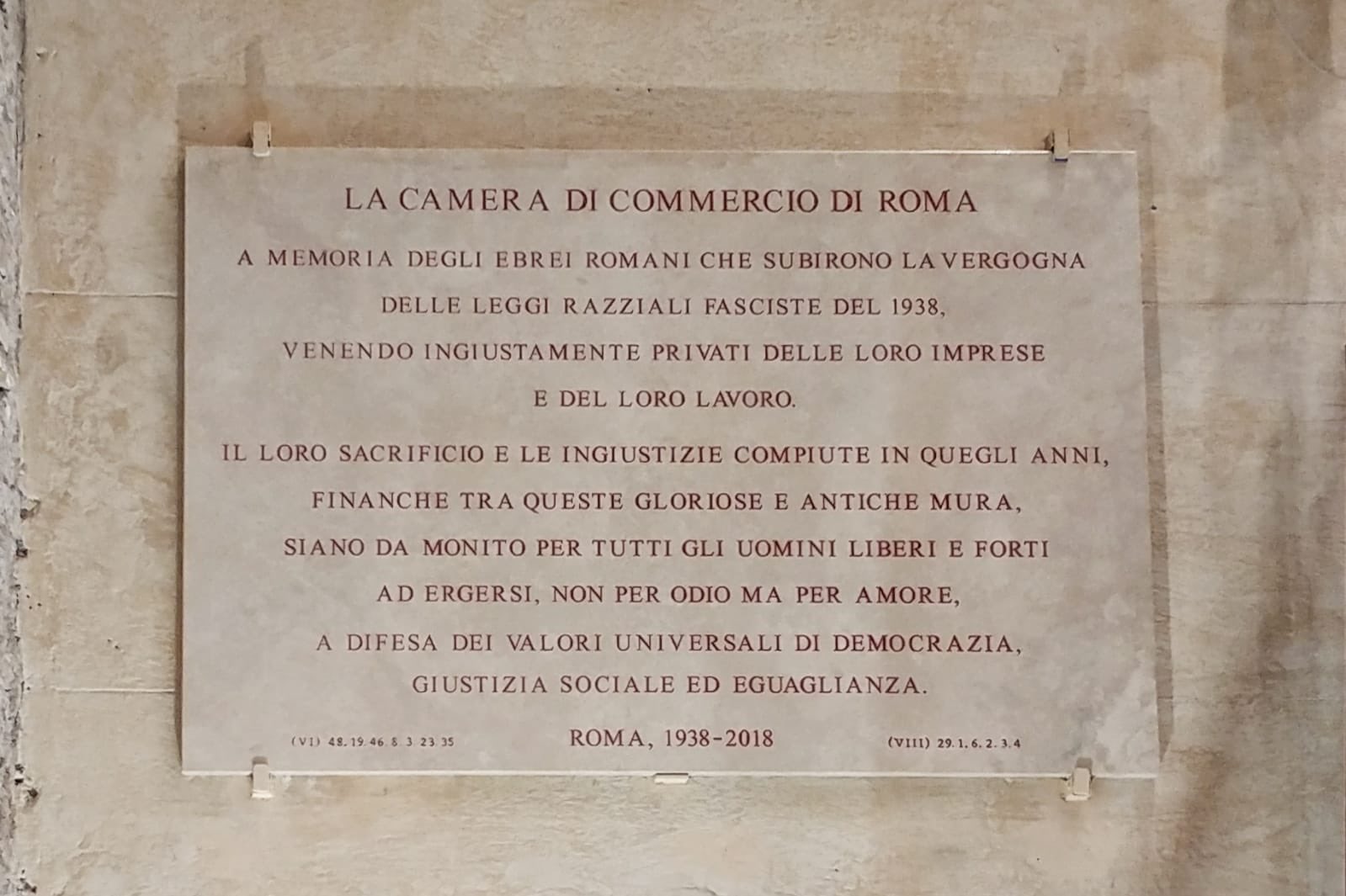 “Leggi antiebraiche un monito <br> per difendere la democrazia”