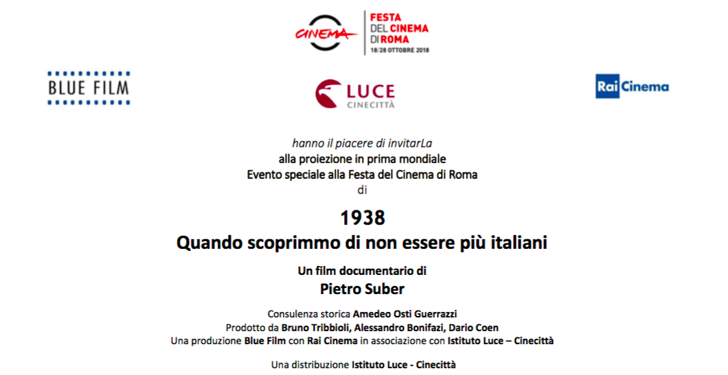 1938, le storie sul grande schermo