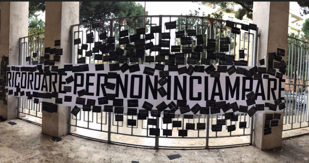 Pietre d’inciampo, Memoria ferita <br> La mobilitazione degli studenti