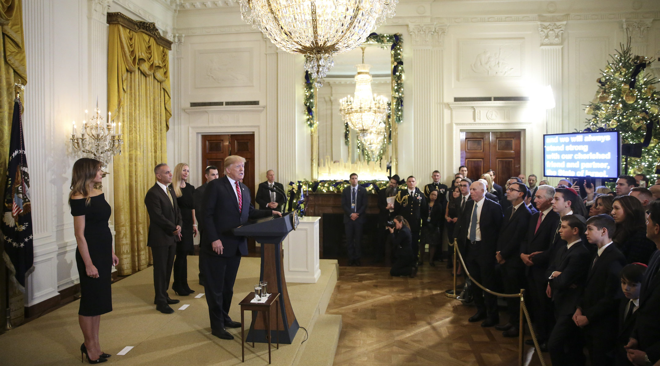 Chanukkah alla Casa Bianca <br> “Sempre al fianco di Israele”