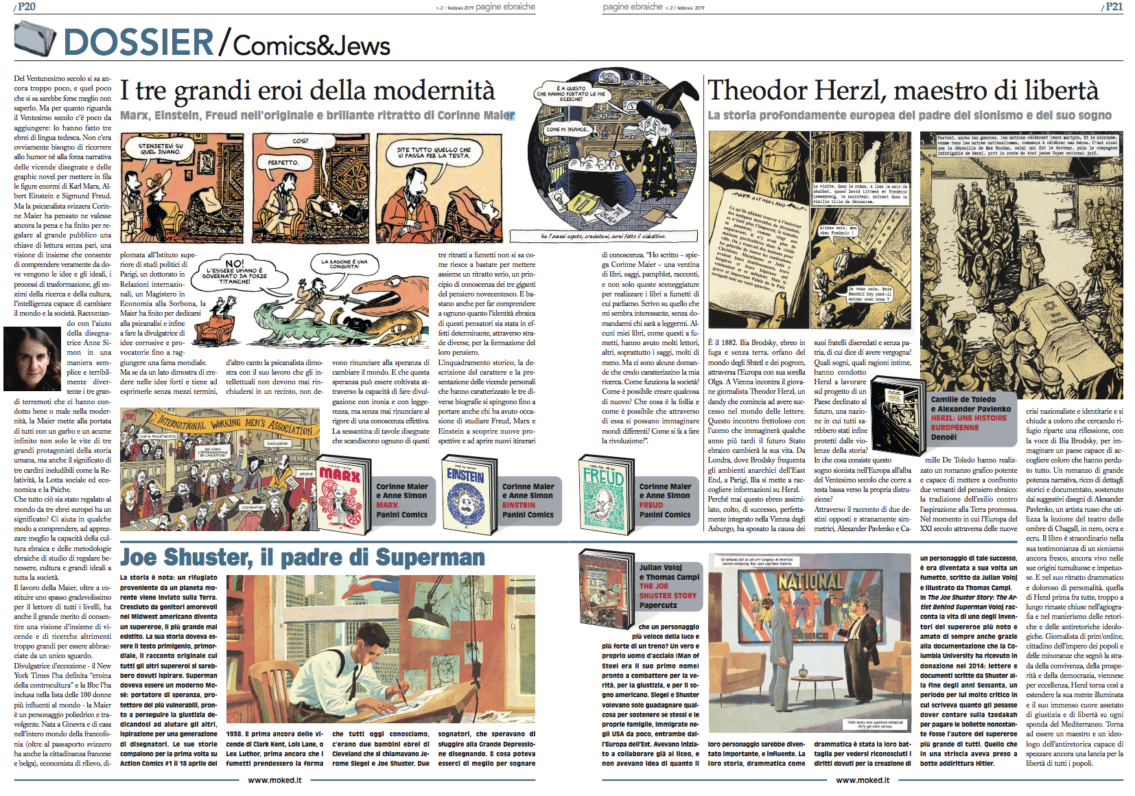Dossier Comics&Jews </br>Herzl, maestro di libertà