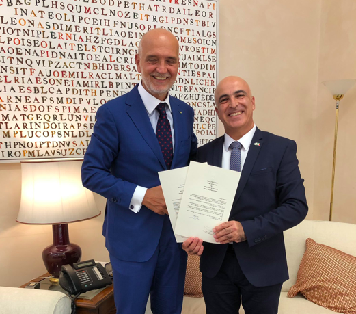 Israele in Italia, l’ambasciatore designato <br> presenta le proprie credenziali