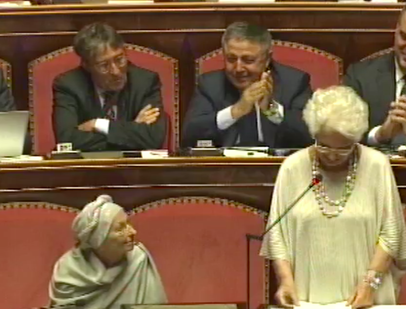 Liliana Segre in Senato <br> “Italia per mesi ostaggio dell’odio”