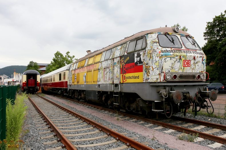 La locomotiva che le ferrovie tedesche hanno affidato al cantante rock