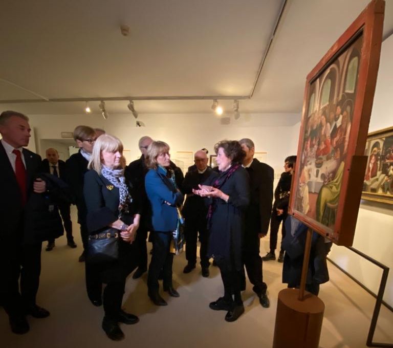 La visita alla mostra sul Simonino <br> “Ebrei e cristiani, stagione ricca di frutti <br> Dialogo una prospettiva da alimentare”