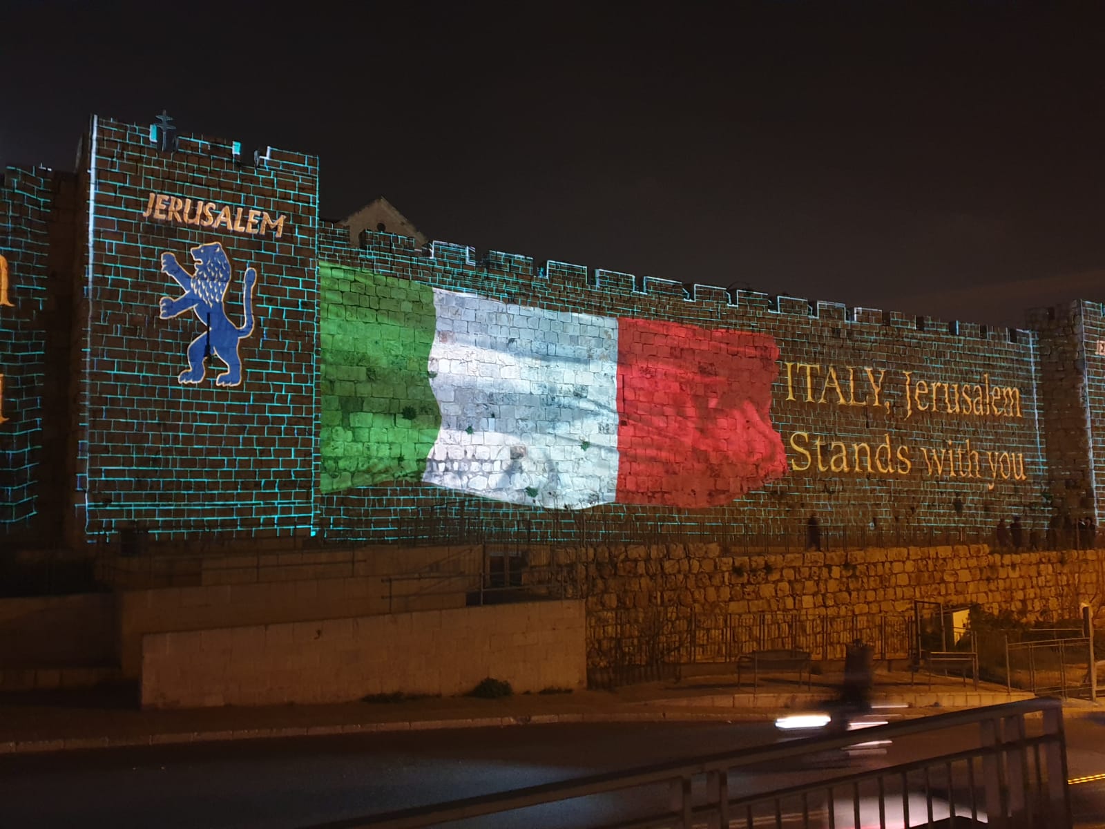 Da Gerusalemme a Tel Aviv, <br> la solidarietà israeliana all’Italia