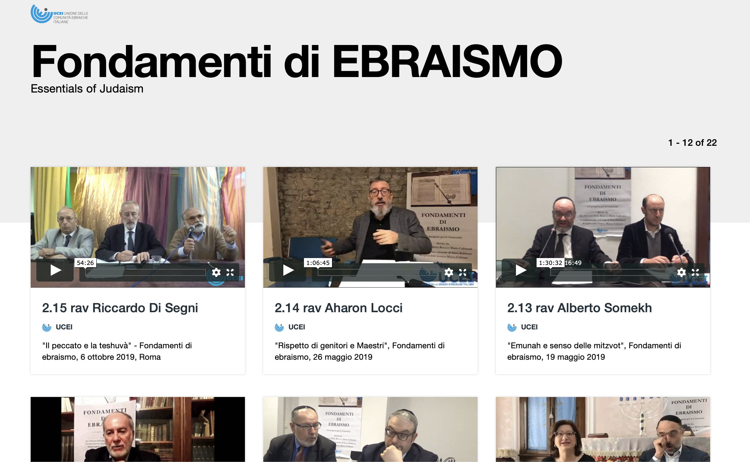Fondamenti di ebraismo, </br>l’archivio a portata di click