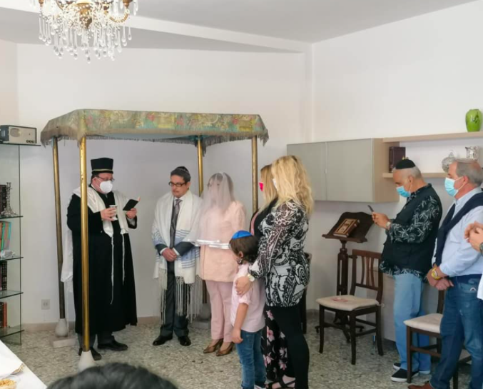 Sposarsi al tempo del Covid <br> Loretta e Clemente, mazal tov!