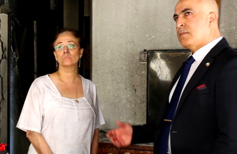 L’ambasciatore a Petah Tikva <br> “Distruzione ovunque”