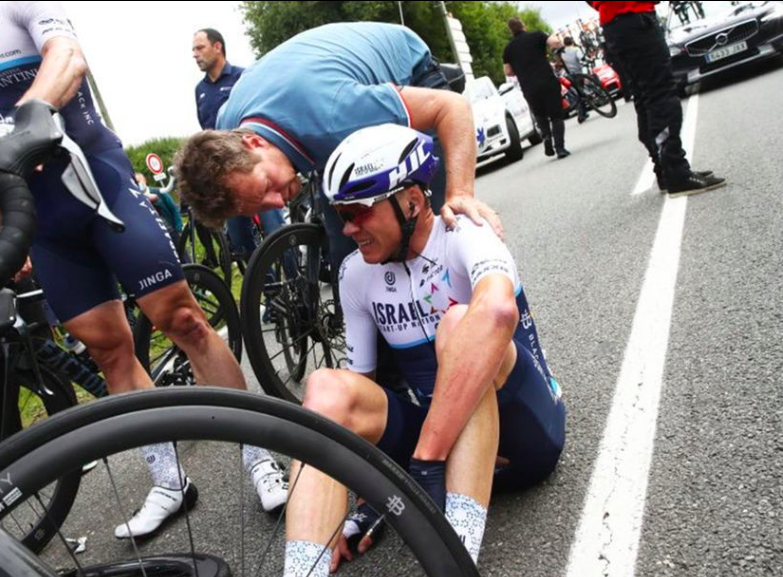 L’uomo simbolo del team d’Israele <br> La forza di Froome, il campione a terra <br> “Stringo i denti e vado avanti”
