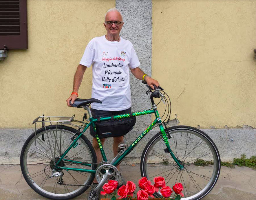 La nuova sfida di Giovanni Bloisi <br> “Da piazzale Loreto al Colle del Lys, <br> in bici per difendere la Memoria”