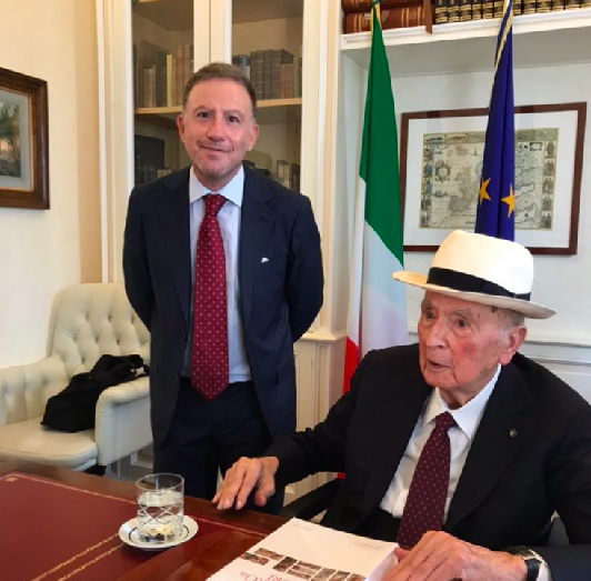 Il direttore del Meis in visita <br> dal Presidente emerito <br> ‘Grazie a lei più forza <br> ai nostri progetti educativi’