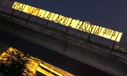 “Striscione fascista, le parole della Lazio <br> inquietanti e non sufficienti”