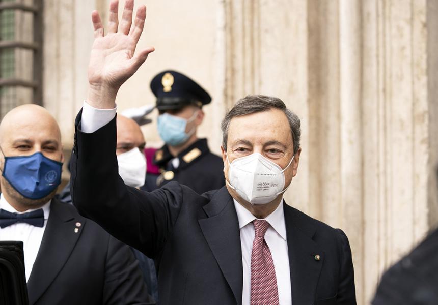 Il premier Draghi in visita <br> al Memoriale della Shoah <br> “Nutriamo la Memoria, ogni giorno”