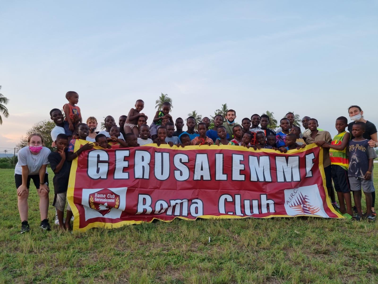Roma Club Gerusalemme, <br> da Israele all’Africa <br> solidarietà senza frontiere
