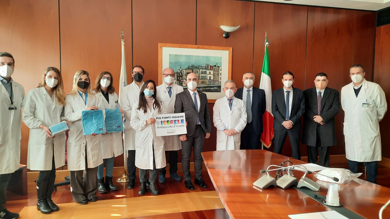 Lotta al Covid, Israele al fianco dell’Italia</br>La donazione al Policlinico Gemelli