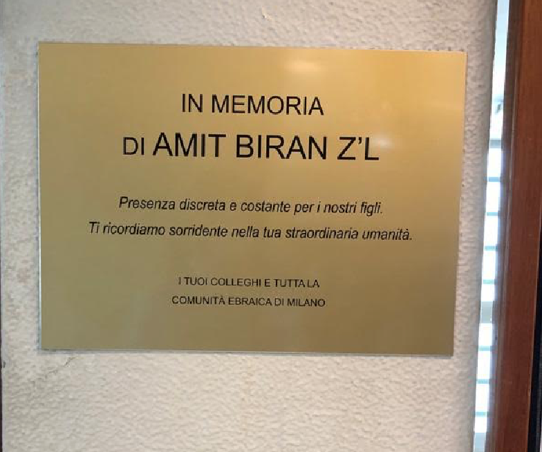 “Amit, esempio di umanità”