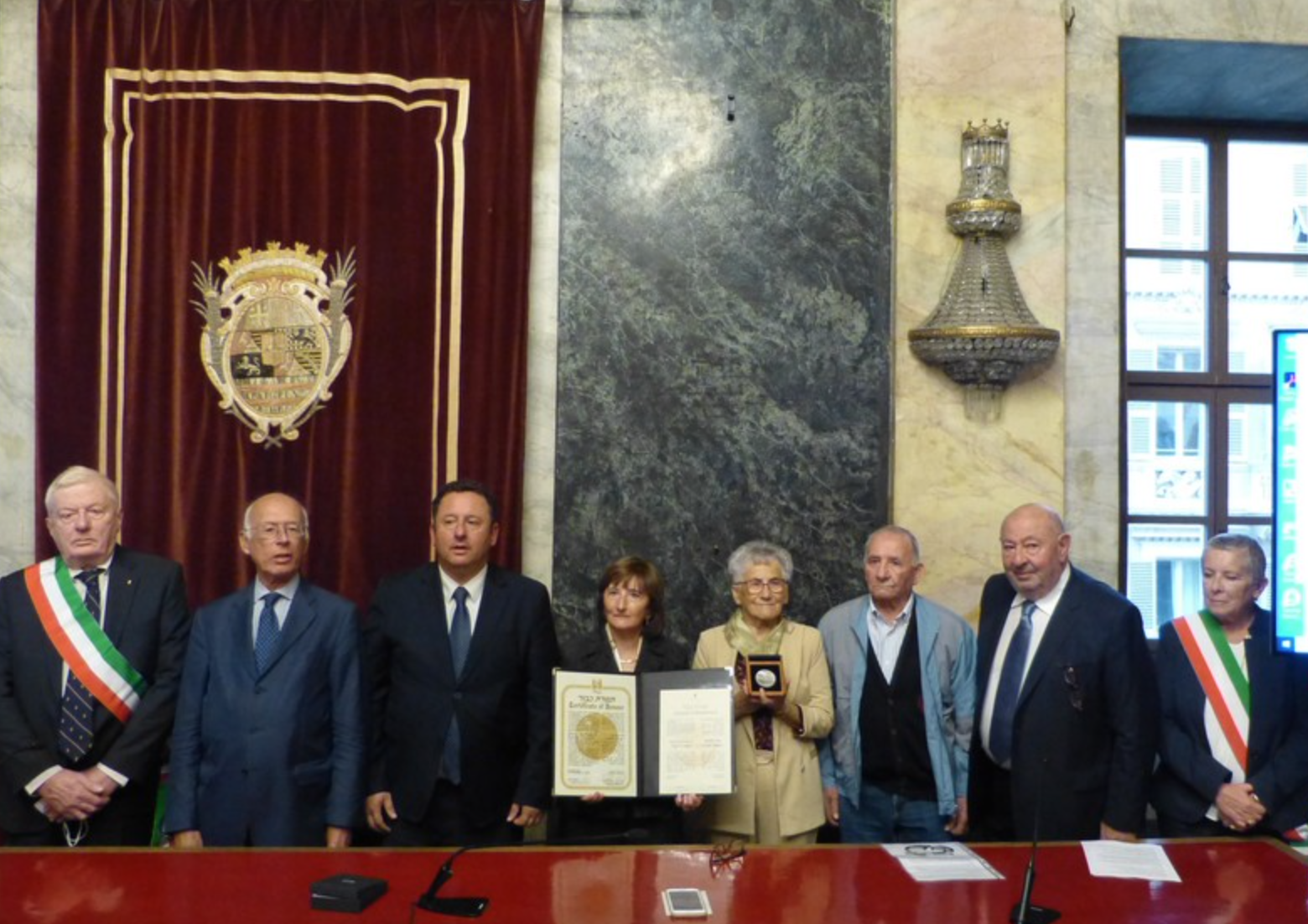 La cerimonia a Cuneo <br> Mario e Agnese, il coraggio dei “Giusti”