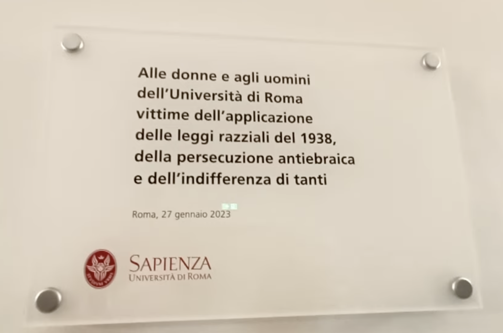 Memoria e ricerca storica, <br> l’impegno della Sapienza