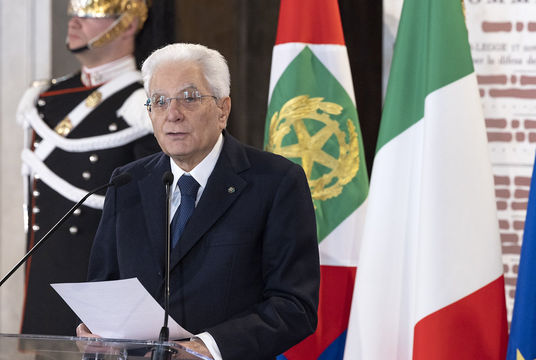 L’intervento del Presidente Mattarella <br> “Costituzione, risposta ad Auschwitz”