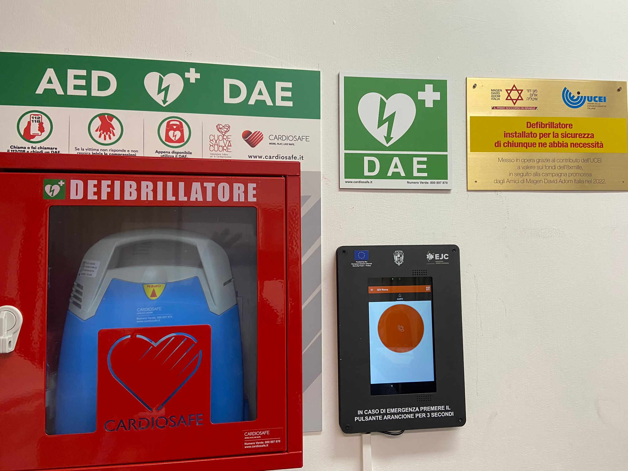 Un defibrillatore salva la vita</br>il progetto nell’Italia ebraica