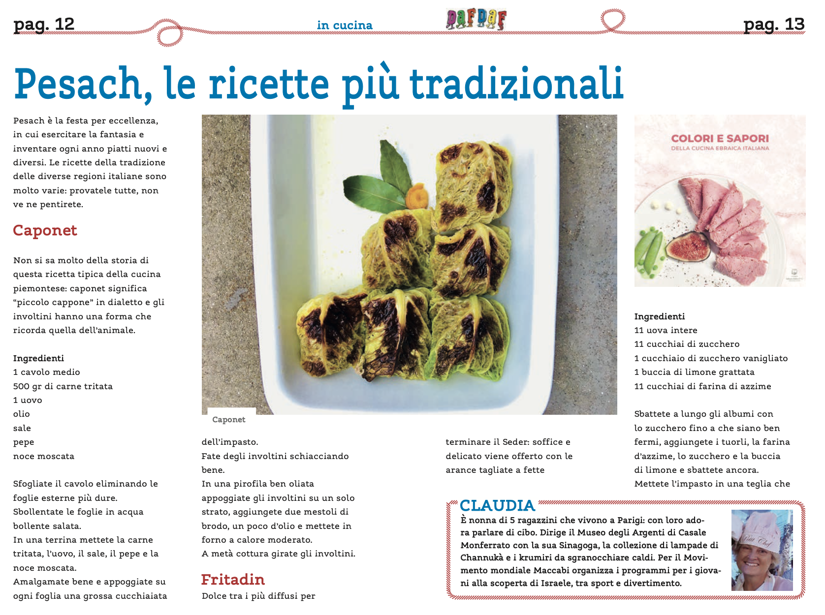 Pesach, a tavola con DafDaf